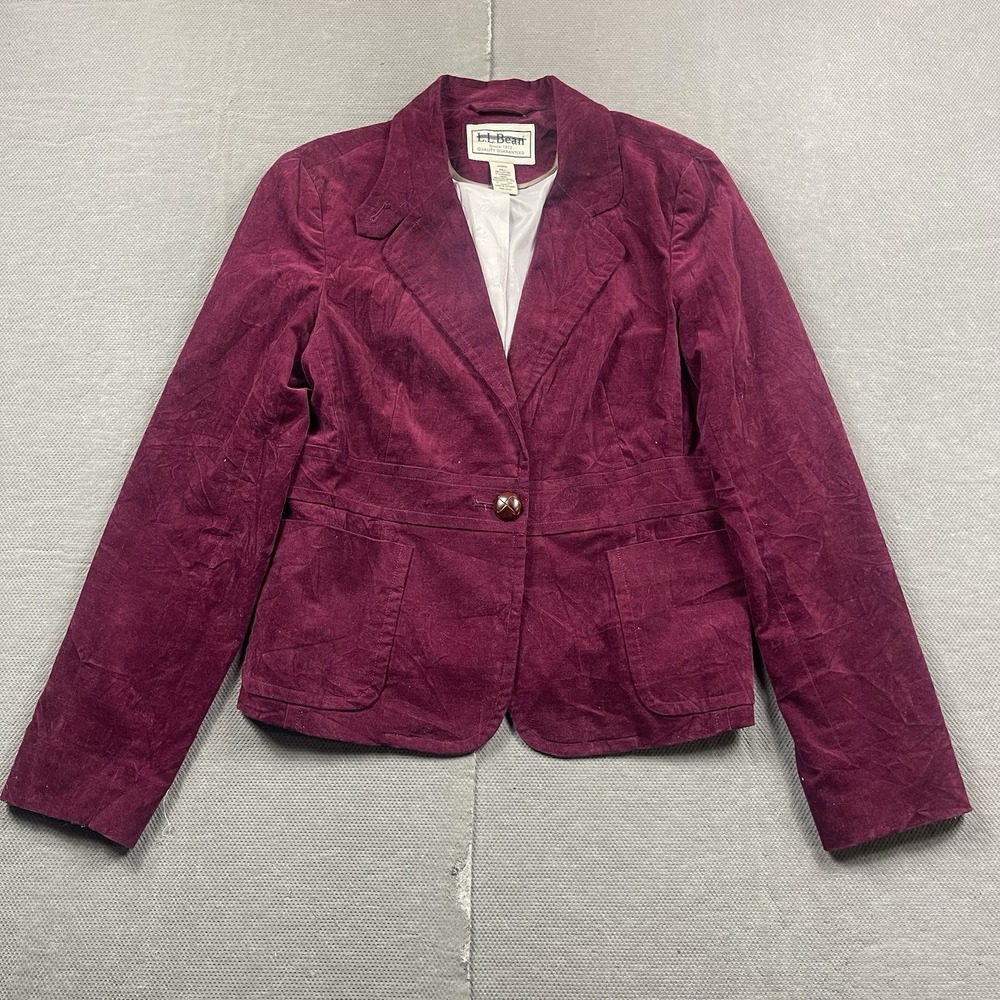 L.L. Bean Women's Plum Corduroy Blazer